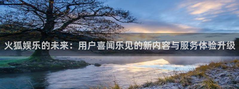 开丰娱乐地址：火狐娱乐的未来：用户喜闻乐见的新内容与服务体验升级